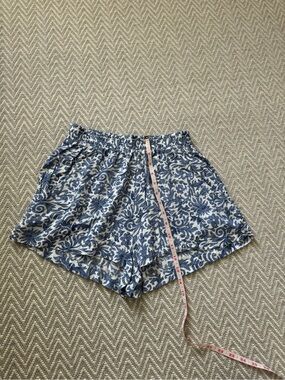Lucy Love Blue Floral Casual Athletic Shorts